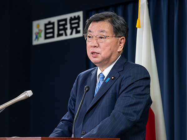 「令和8年党運動方針案」を取りまとめ松野博一起草委員長が会見