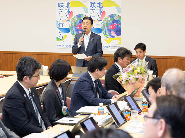 官民一体となったオールジャパン体制で園芸博の成功を園芸博特命委が各自治体から出展内容をヒアリング