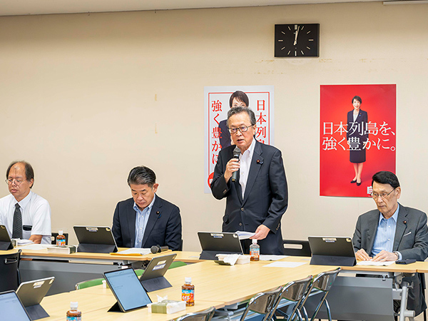 船田会長「社会実装まで支援を」科技イノベ調査会 研究シーズの海外流出でヒアリング