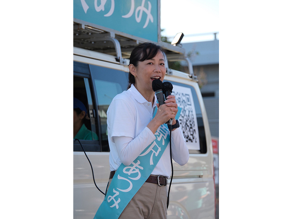 【横浜市長選】原沢あつみ候補、勝利に向けて連日市内を駆け巡る