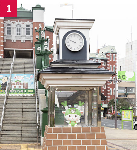 深谷駅のからくり時計（JR深谷駅北口）