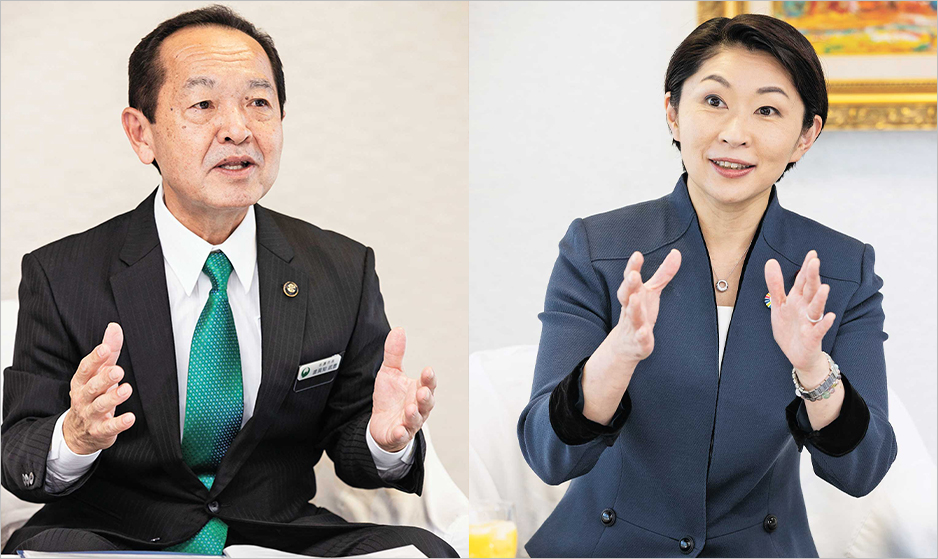 渡具知 武豊(とぐち たけとよ)名護市長/小渕 優子 党沖縄振興調査会長
