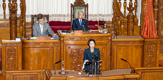 第192回国会における橋本聖子参議院議員会長代表質問