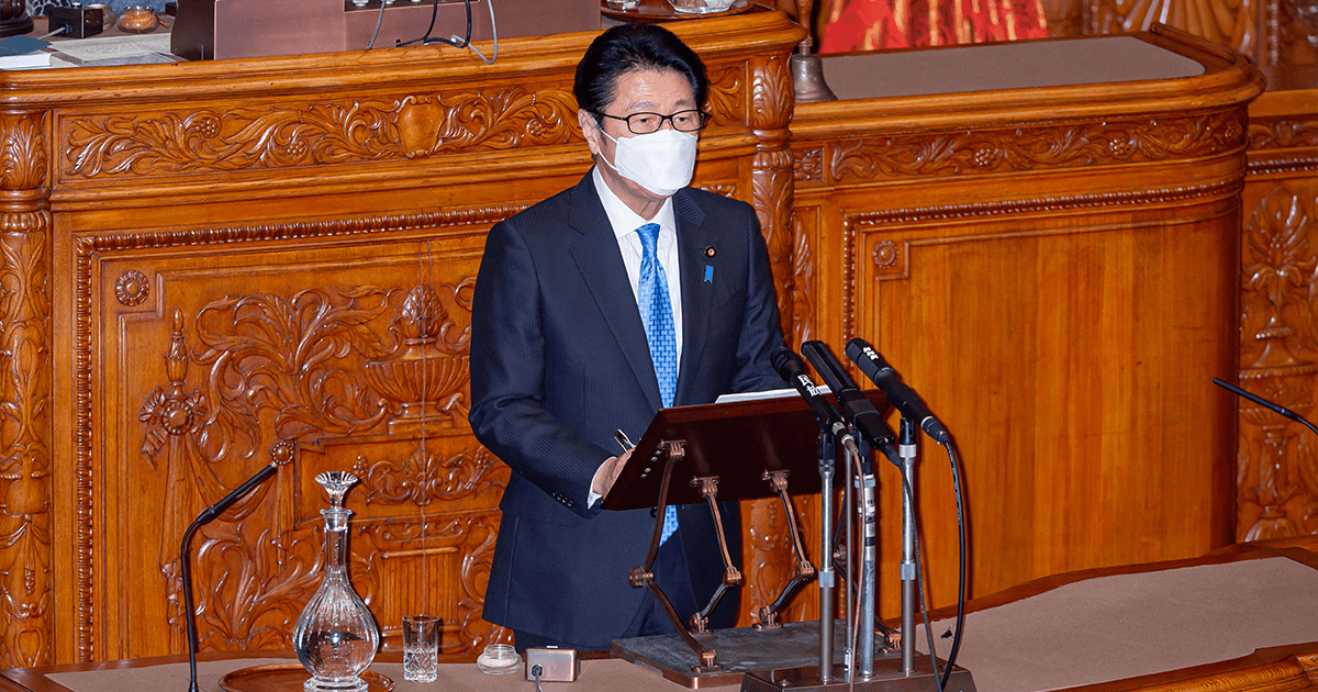 第208回国会における松山政司参議院議員代表質問