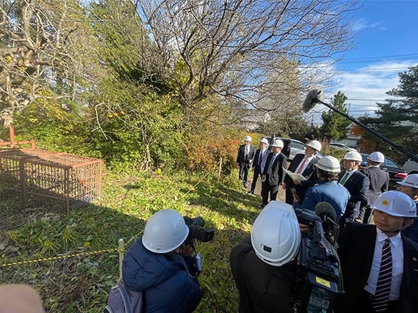 小林 鷹之 政務調査会長ら、秋田県でのクマ被害状況を視察