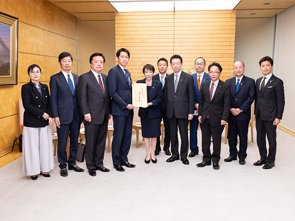 エネルギーの安定供給と海上輸送の途絶対策をイラン情勢関係合同会議が緊急提言を高市総理に申し入れ