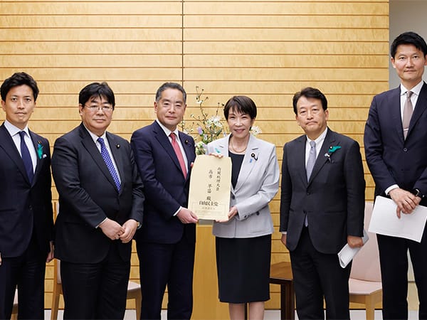 循環経済で日本列島を強く豊かに関係会議が高市総理に申し入れ