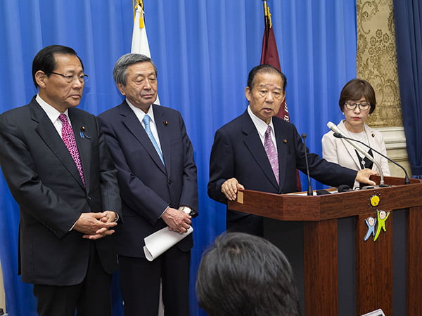 役員会後 二階幹事長記者会見