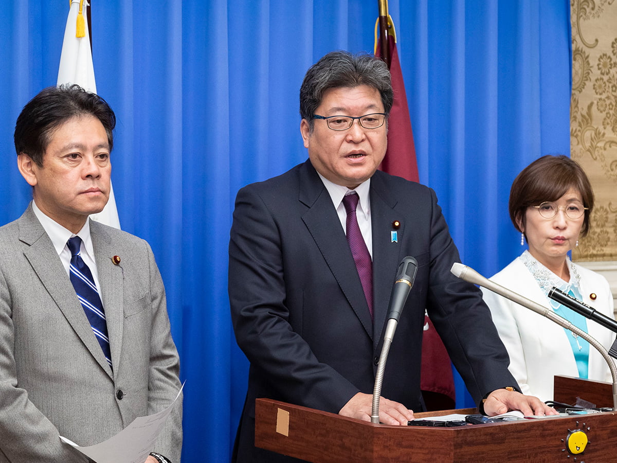 役員連絡会後 萩生田幹事長代行記者会見 記者会見 ニュース 自由民主党