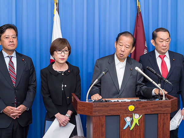 役員連絡会後 二階幹事長記者会見