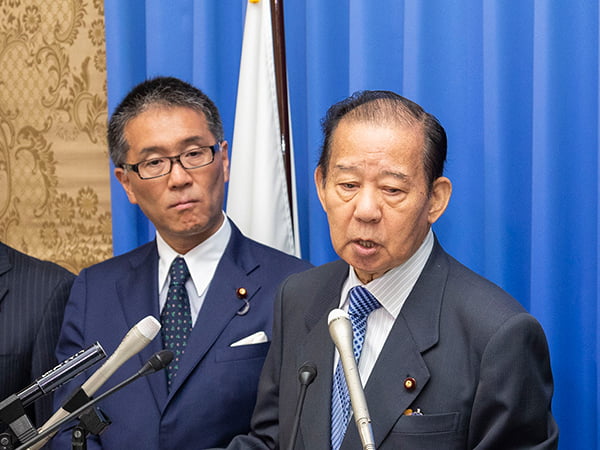 役員連絡会後 二階幹事長記者会見