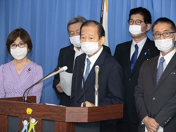 役員会後 二階幹事長記者会見