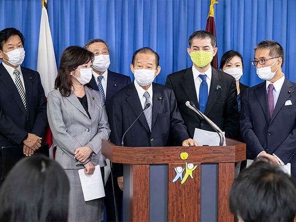役員連絡会後 二階幹事長記者会見