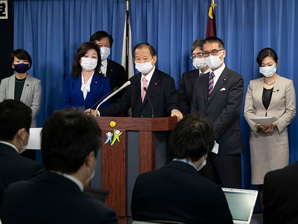 役員連絡会後 二階幹事長記者会見
