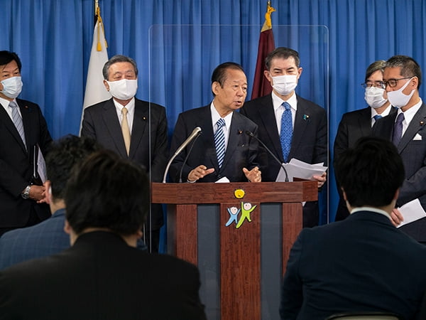 役員連絡会後 二階幹事長記者会見