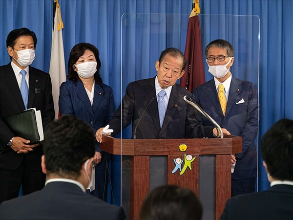 役員連絡会後 二階幹事長記者会見