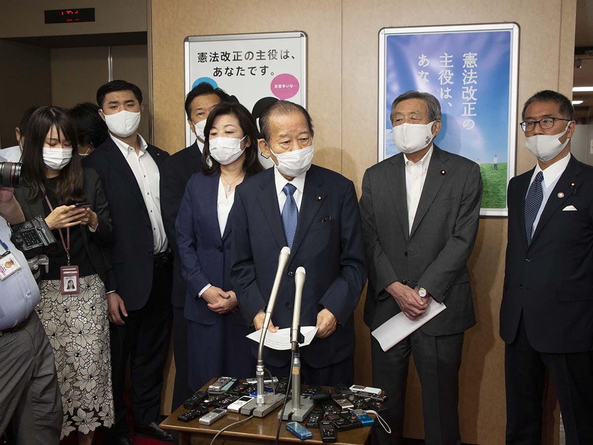 二階幹事長ぶら下がり(臨時役員会終了後)