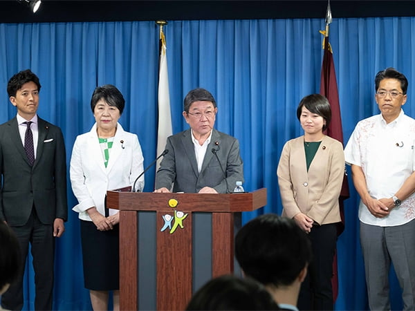役員会後 茂木幹事長記者会見