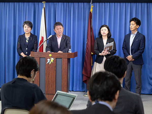 役員会・役員連絡会後 茂木幹事長記者会見