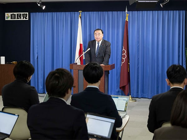 役員連絡会後 梶山幹事長代行記者会見