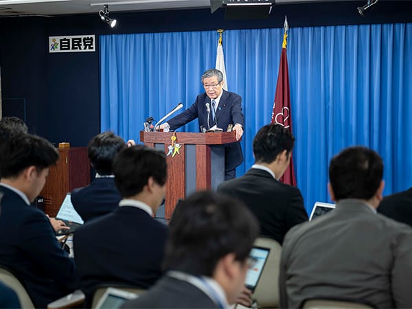 役員会後 森山幹事長記者会見