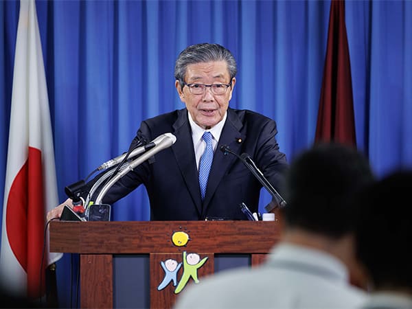 役員会・役員連絡会後 森山幹事長記者会見