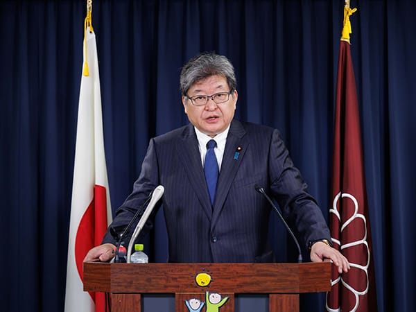 役員連絡会後 萩生田幹事長代行記者会見