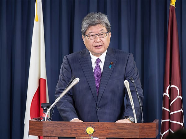 役員連絡会後 萩生田幹事長代行 記者会見