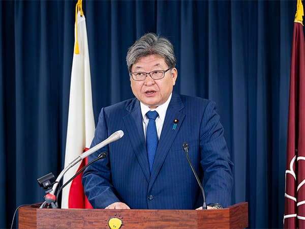 役員連絡会後 萩生田幹事長代行 記者会見