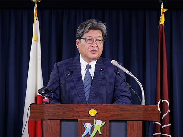 役員連絡会後 萩生田幹事長代行 記者会見