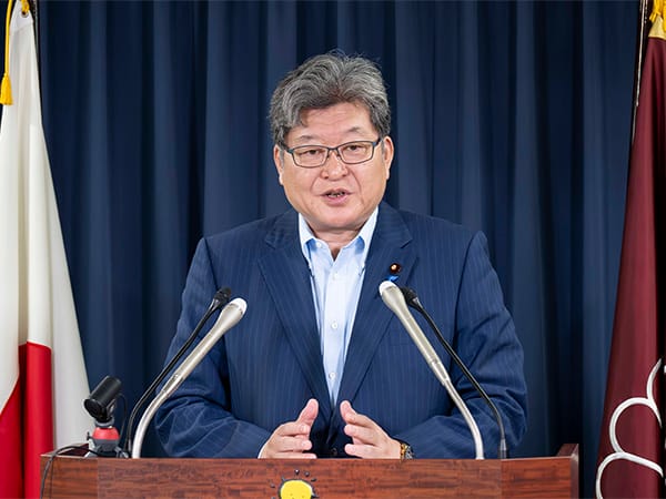 役員連絡会後 萩生田幹事長代行 記者会見