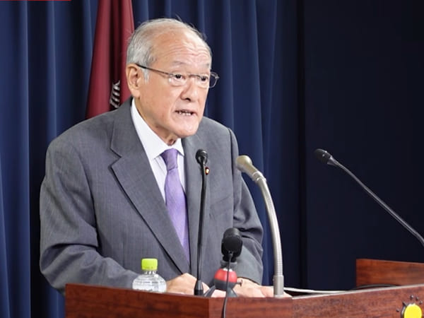 役員会後 鈴木幹事長 記者会見		