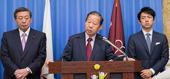 役員連絡会後 二階幹事長記者会見
