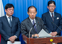 役員会後 二階幹事長記者会見