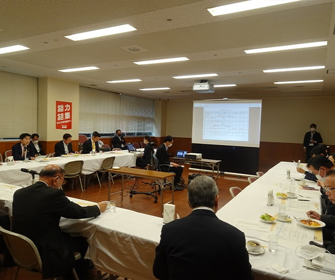 組織運動本部役員会と組織運動本部・都道府県支部連合会オンライン会議に出席