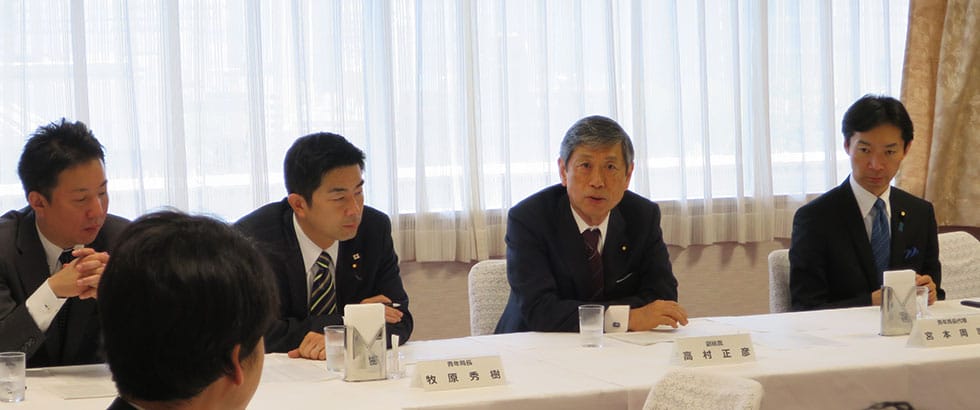 高村正彦副総裁が定例昼食会に出席