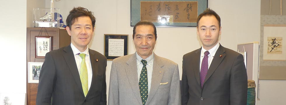 日本体育大学松浪健四郎理事長を訪問
