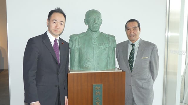 日本体育大学松浪健四郎理事長を訪問