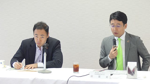 株式会社ユーグレナ出雲充代表取締役を招き定例昼食会を開催