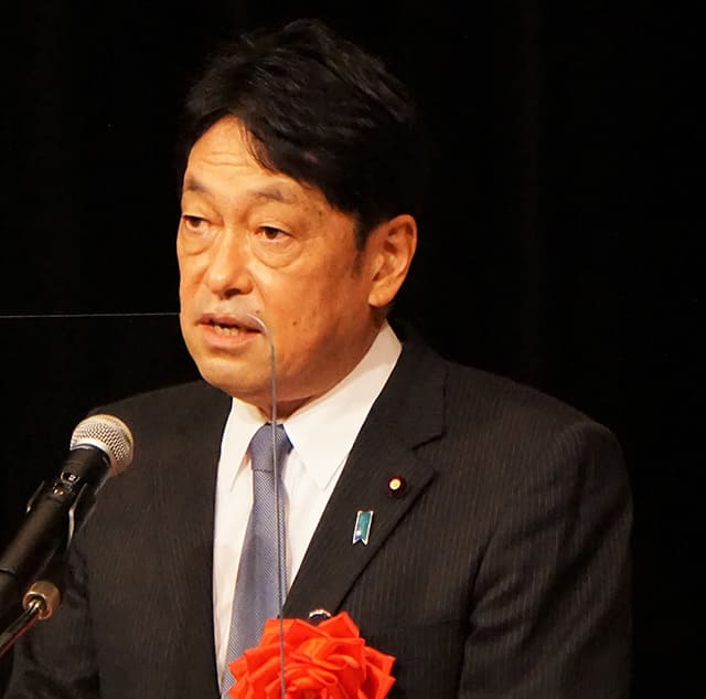 「竹島の日」記念式典に小野寺五典組織運動本部長、牧島かれん青年局長が出席