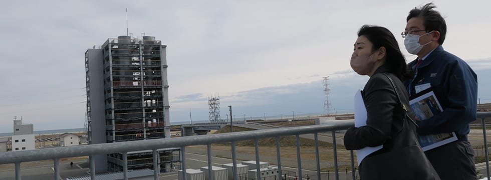 牧島かれん青年局長が福島を訪問