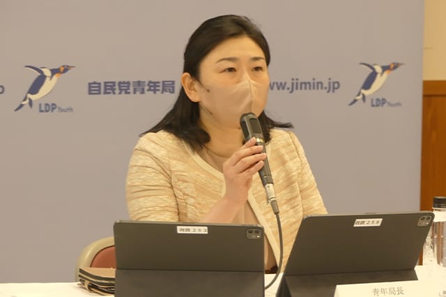 青年局定例会議で吉川赳内閣府大臣政務官が北朝鮮による拉致問題について講演