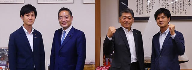 鈴木憲和青年局長の局長就任に伴う挨拶まわり(1)