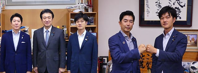 鈴木憲和青年局長の局長就任に伴う挨拶まわり(1)