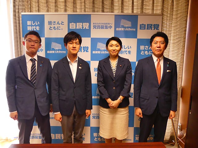 鈴木憲和青年局長の局長就任に伴う挨拶まわり(2)