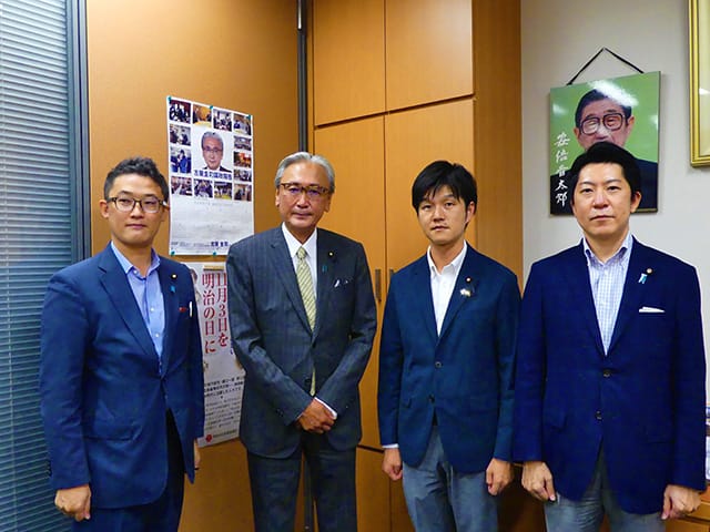 鈴木憲和青年局長の局長就任に伴う挨拶まわり(2)