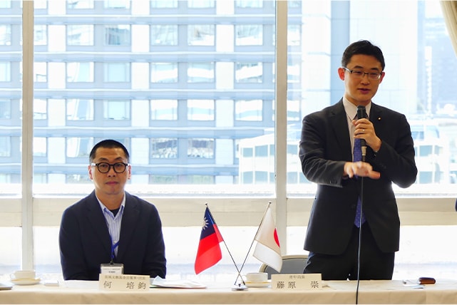 外務省主催事業JENESYS2023で、台湾の若い世代30人(長風文教基金会訪日団)が青年局役員を表敬