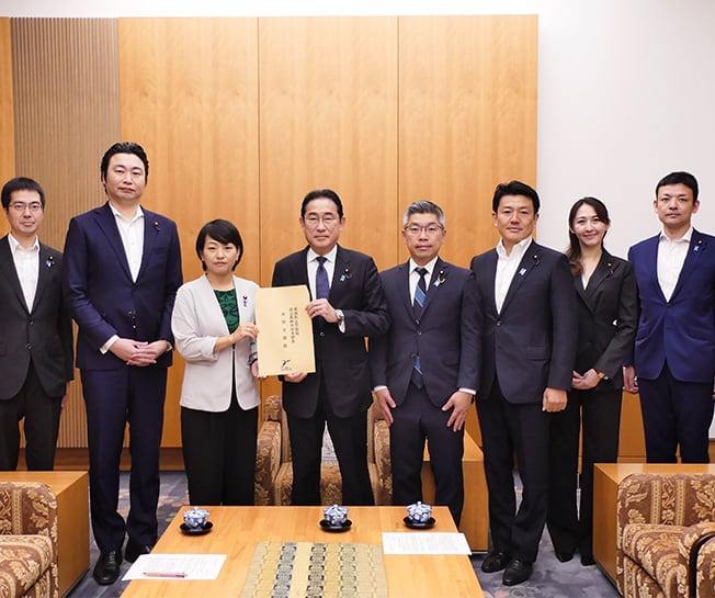 岸田総裁への申し入れ