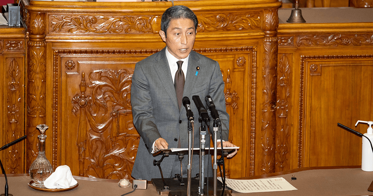 第211回国会における大家敏志政策審議会長代理 代表質問